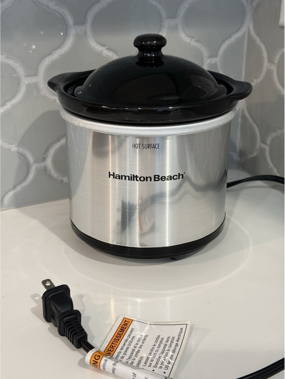 Hamilton Beach 16 Ounce Ceramic Party Dip Food Warmer Model 33101